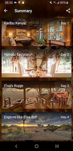 Safari Concierge Screen 2