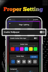 Neon Edge Lighting Live Colors