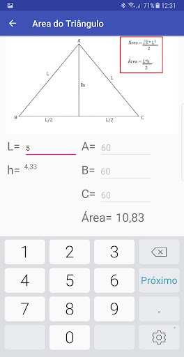 Area do Triangulo Screen 3