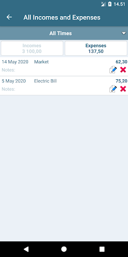Wallet - Income and Expense