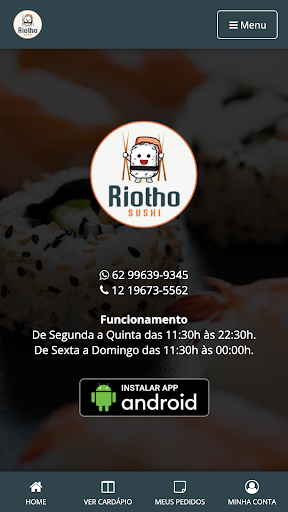 Android application Riotho Sushi screenshort