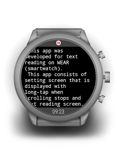 TXT READER for WEAR Screen 2