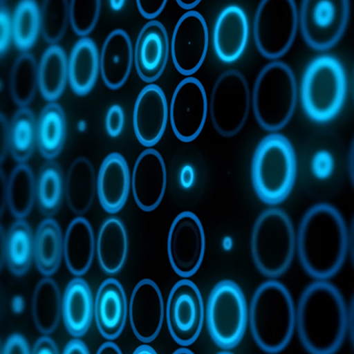 blue tech wallpaper logo