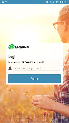 Android application Comigo Cooperados screenshort