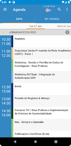Android application EADI CEsA Conference 2023 screenshort