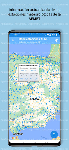 Android application Lluvia España (AEMET) screenshort
