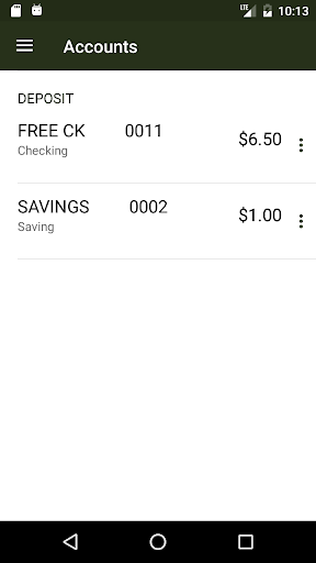 FNBDC Mobile Banking Screen 3