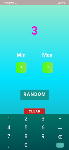 Random Numbers Generator