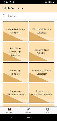 Android application Math Calculator screenshort