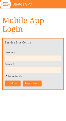 Android application Stratos Service Plus Centre screenshort