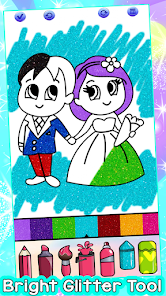 Wedding Glitter Coloring Pages 4 APK + Mod (Free purchase) for Android