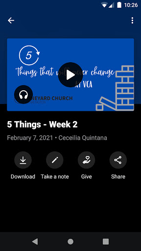 The Vineyard Church Arlington Screen 3