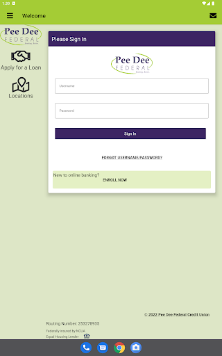 Pee Dee FCU Mobile Screen 3