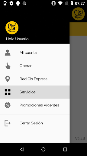 CIS Express APP Ecuador Screen 3