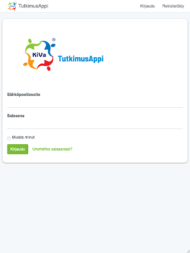 KiVa tutkimusappi Screen 3