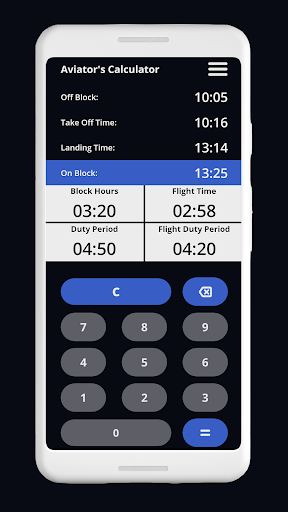 Android application Aviator's Calculator screenshort