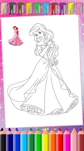 Princesa para colorear Screenshot