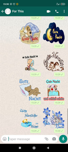 Guten Morgen und Gute Nacht Stickers Aufkleber