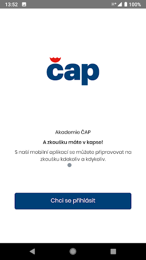 Android application Akademie ČAP screenshort
