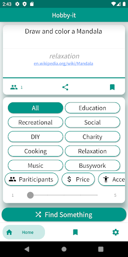 Android application Hobby-it screenshort