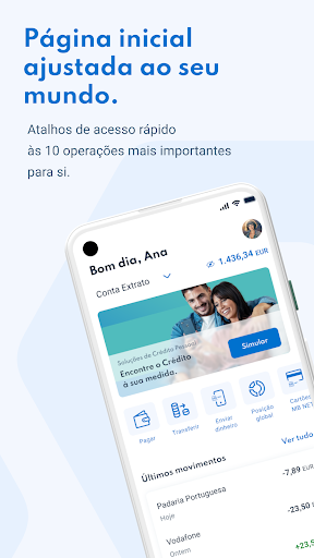 Android application Caixadirecta screenshort