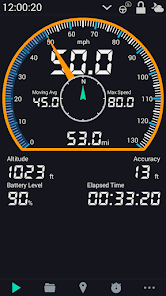 Screenshot 1 GPS HUD Velocímetro android