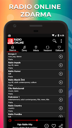 Rádio Online Česká: Live Radio Screen 2