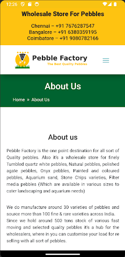Pebble Factory Screen 3