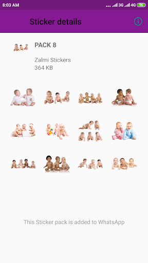Cute Baby Stickers - WASticker Screen 3