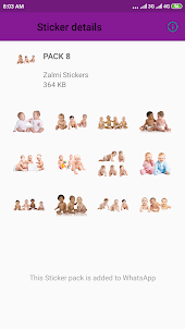 Cute Baby Stickers - WASticker