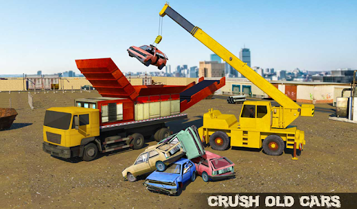 Old Car Crusher Crane Operator & Dump Truck Driver v1.6 MOD APK(Unlimited Money)Free For Android 6