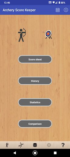 Android application Archery Score Keeper screenshort