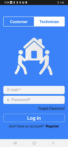Moving Management App Screen 2