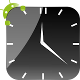 Crystal Black Clock Widget icon