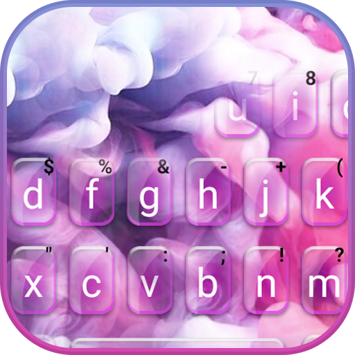 Smoky effect Colors Keyboard logo