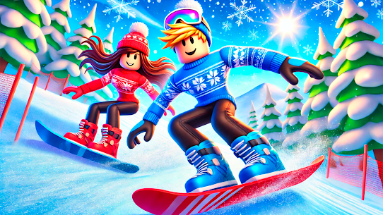 Obby Snowboard Parkour Racing 1
