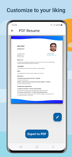 Resume Builder - CV Maker PDF Screenshot 4 - AppWisp.com
