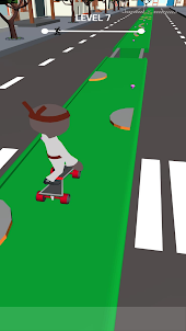 Skateboard - Langes Rad
