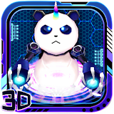 Iron Panda Hero 3D Theme icon