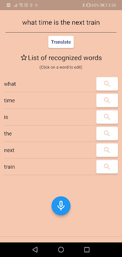 AI Portuguese Dictionary Screen 2