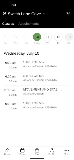 Switch Physio Screen 2
