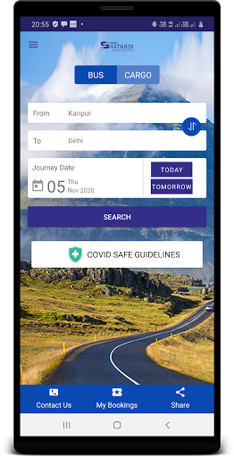 SamayShatabdi Travels Screen 2