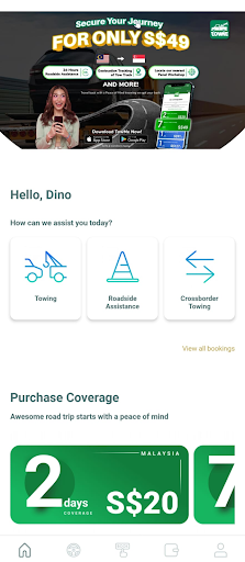 Android application TowMe Asia screenshort