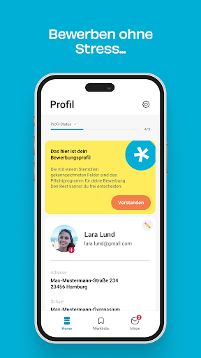 DEIN ERSTER TAG JobApp Screen 2