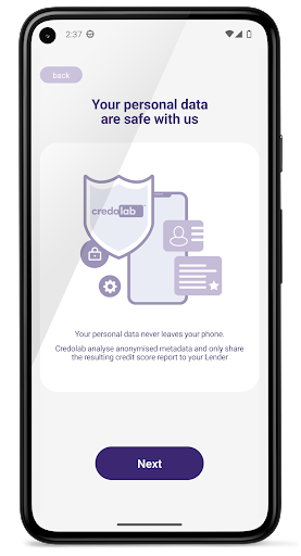 Android application Simplified CredoApply Demo screenshort