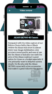 AKASO EK7000 4K Camera Guide