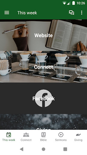 Android application First Baptist Church New Hope screenshort