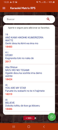 Karaokê Matrix RPS Screen 2