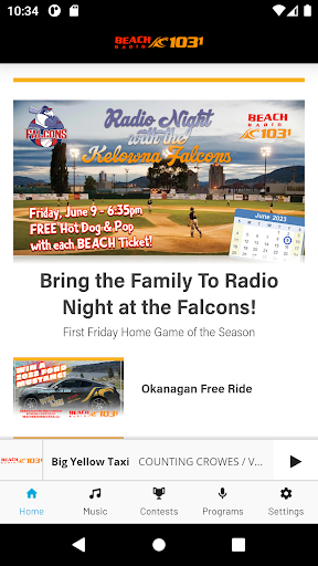 Android application 103.1 Beach Radio Kelowna screenshort