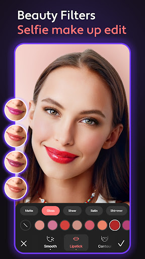Cosmo Hair Editor, Face Filter Screen 3